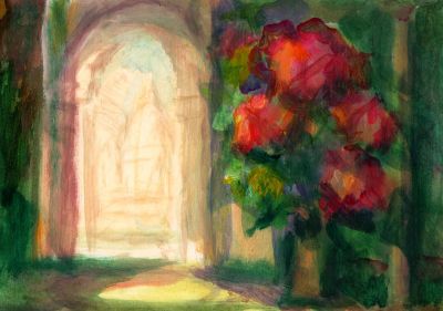 Flowers_In_The_Basilica_Venice___2008__5_75x8_25__Direct
