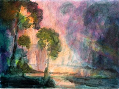 Sketch_Of_Italian_Alps___2008__6x8__Direct
