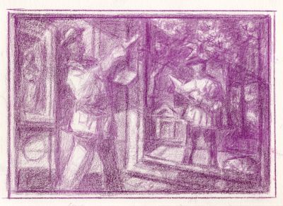 Drawing_156_-_An_Artist_Working_On_A_Painting__2006__5x7__Direct
