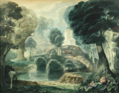 Romantic Landscape   1966  23.75 x 29.5  Internet
