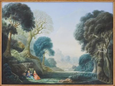 Serenading in an Idyllic Landscape 1970  30x39  Internet
