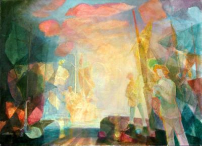 Harbour_Scene_Sunset_32_5x45_1989_Digital
